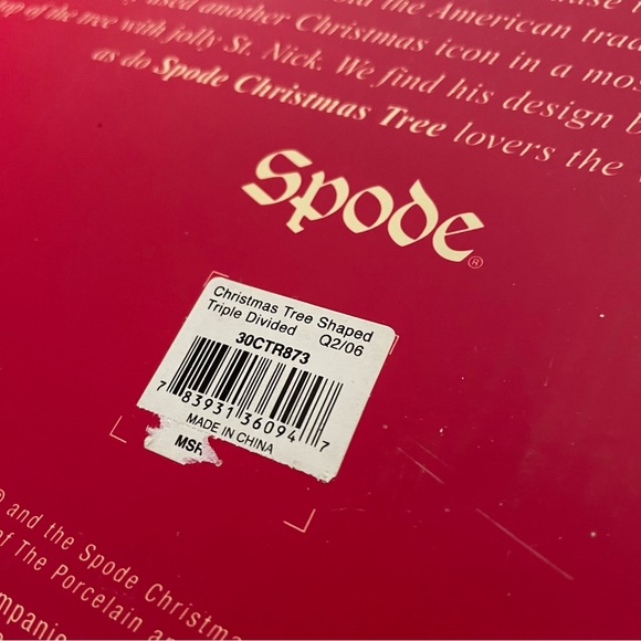 NEW! Christmas Tree Divided Serving Dish by Spode - Picture 5 of 6